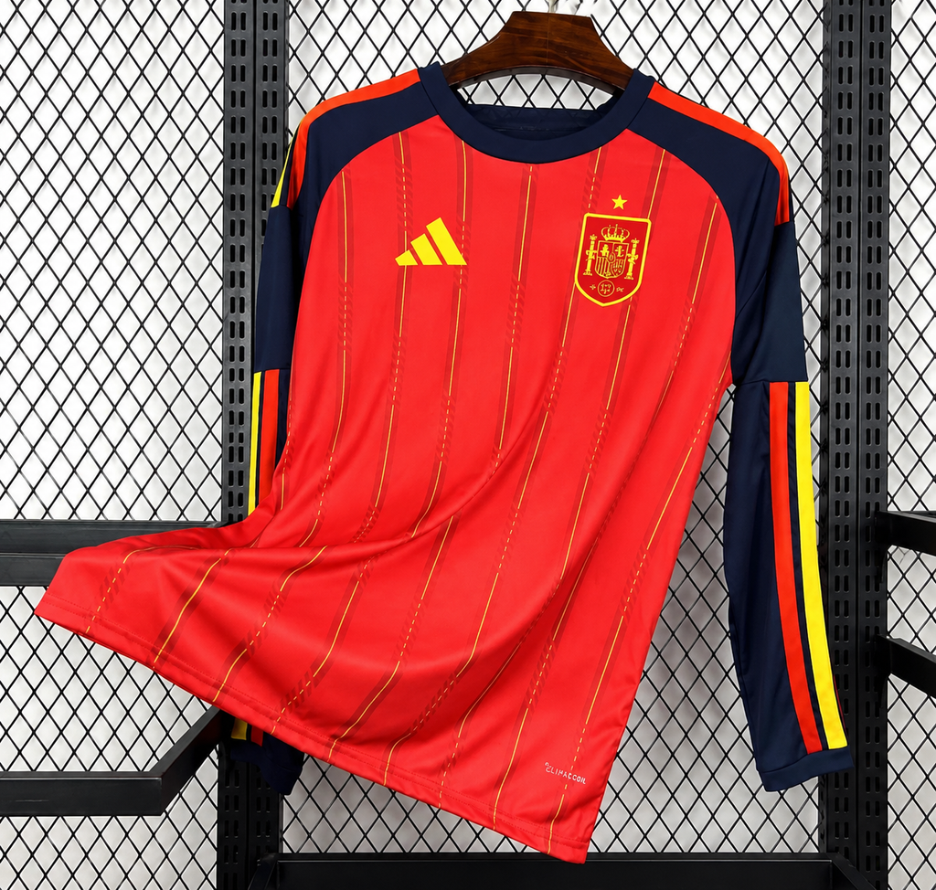 Spain Home World Cup 2026 Fan Version Full Sleeve Jersey