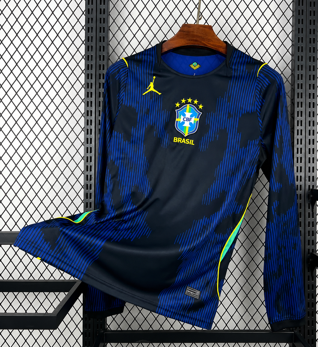 Brazil Away World Cup 2026 Fan Version Full Sleeve Jersey